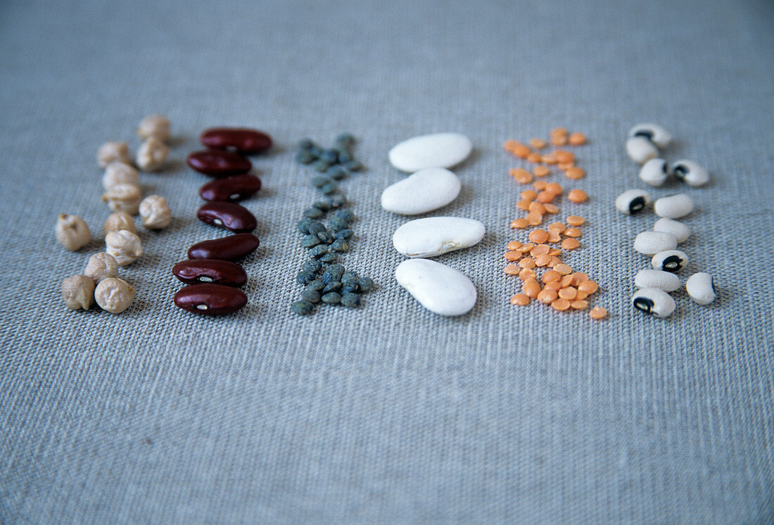 Assorted beans and pulses