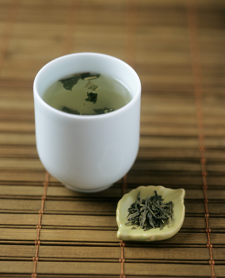Japanese sencha green tea