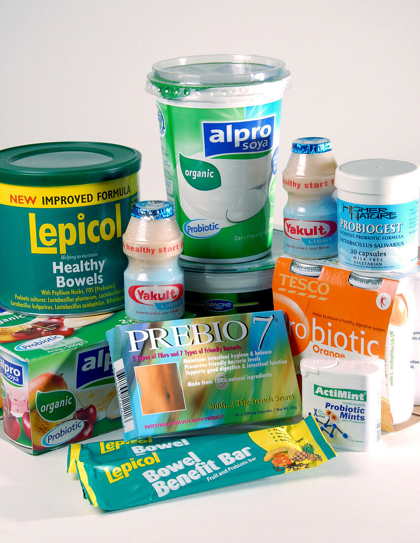 Prebiotic and probiotic food products