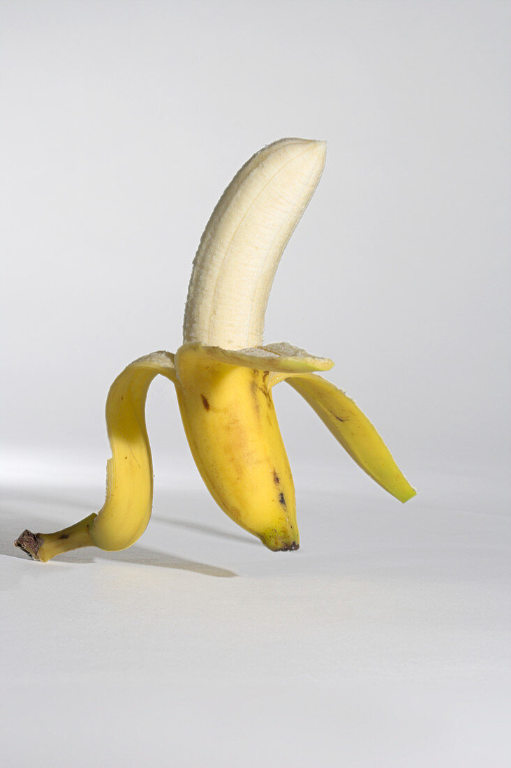 Peeled banana