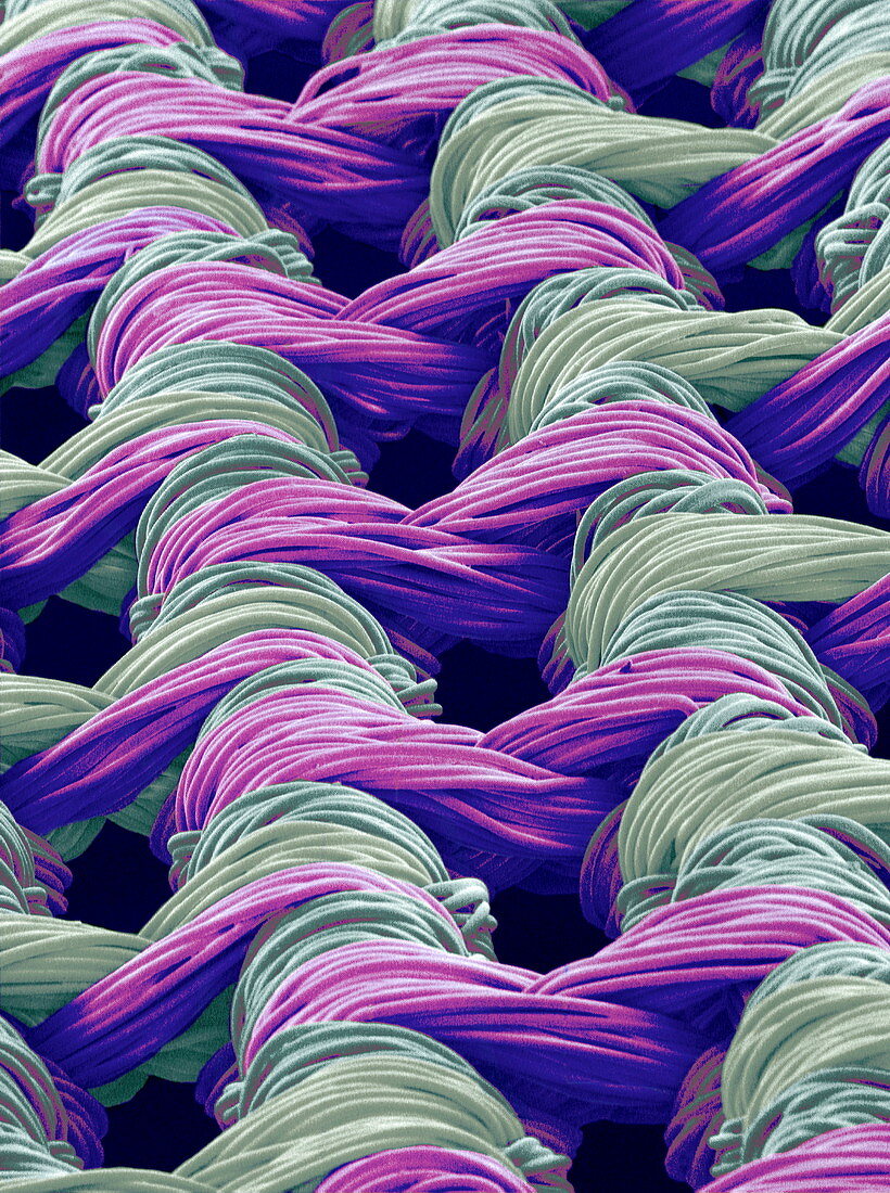 Synthetic fibres,SEM