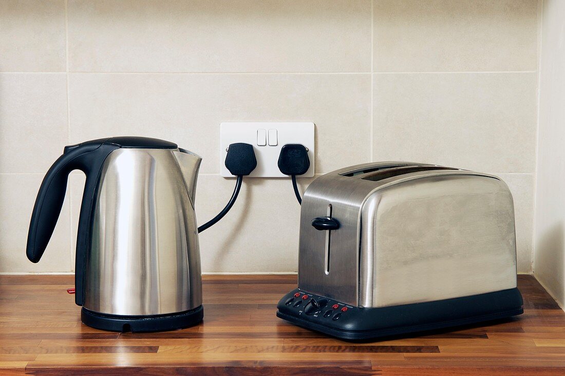 Electric kettle and toaster
