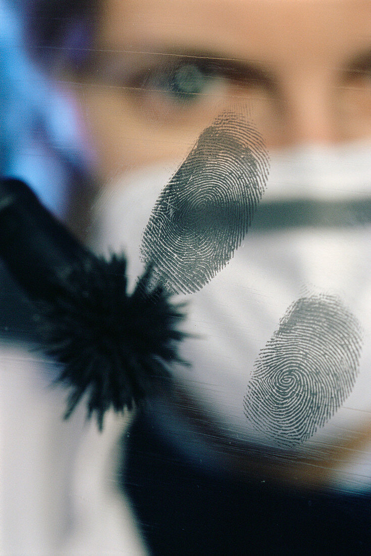 Fingerprint detection at a crime scene