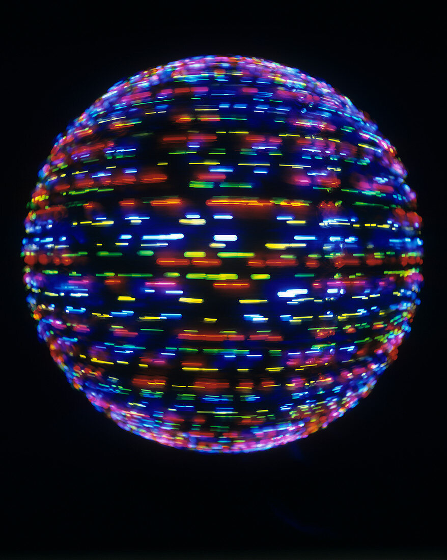 Spinning globe