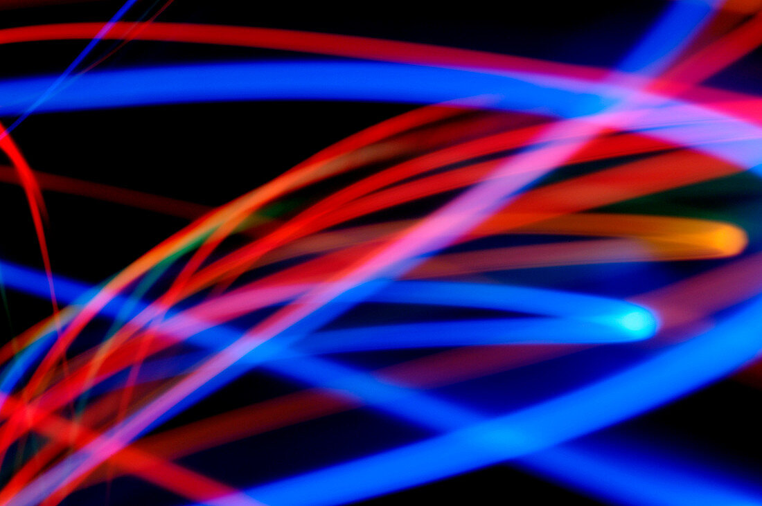 Moving lights,abstract image