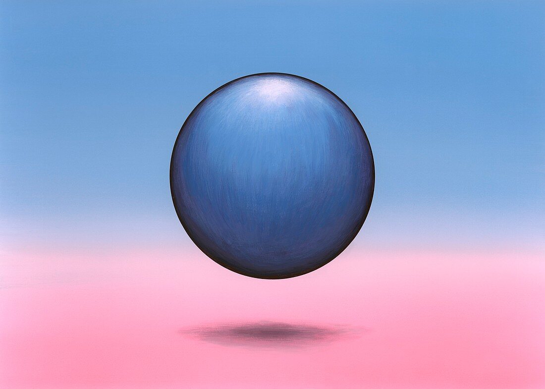 Floating sphere,abstract artwork