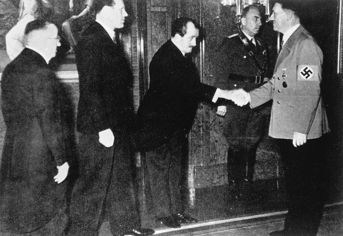 Adolf Hitler with Heinkel,Messerschmidt & Porsche