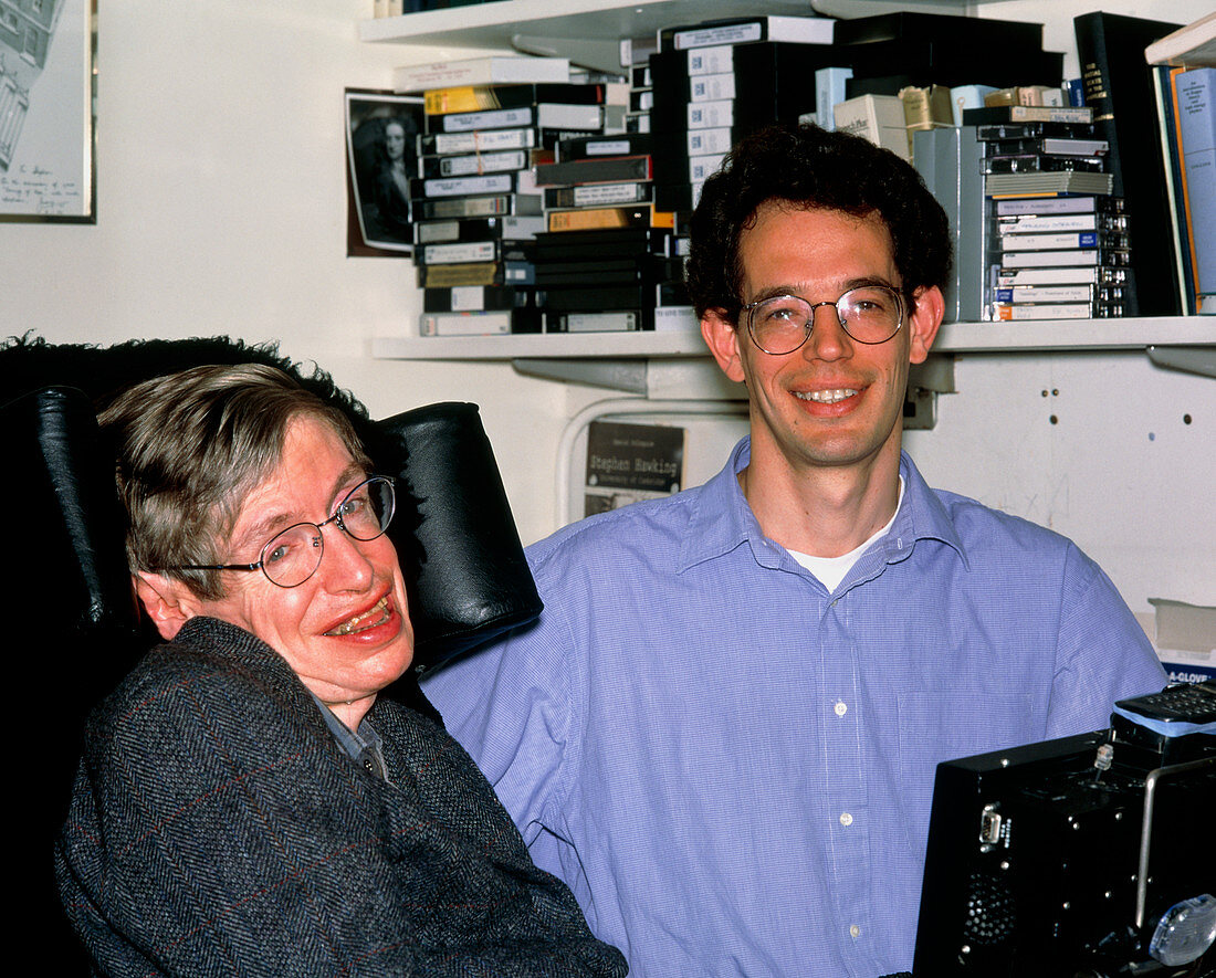 Stephen Hawking and Neil Turok,physicists