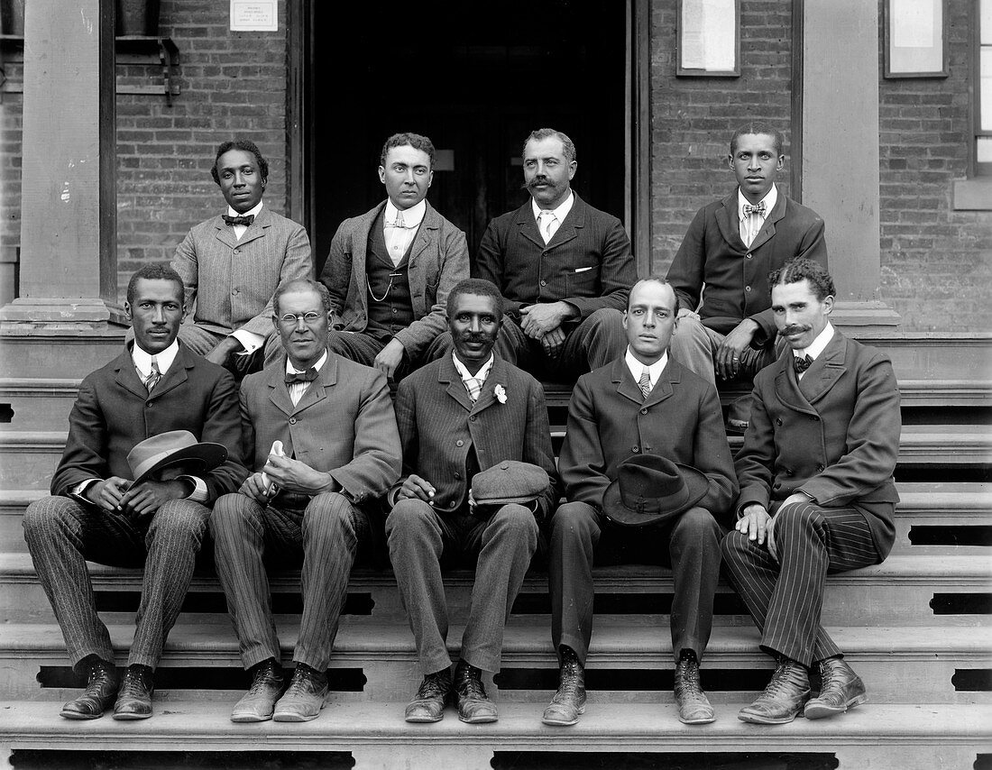 George W. Carver with his staff