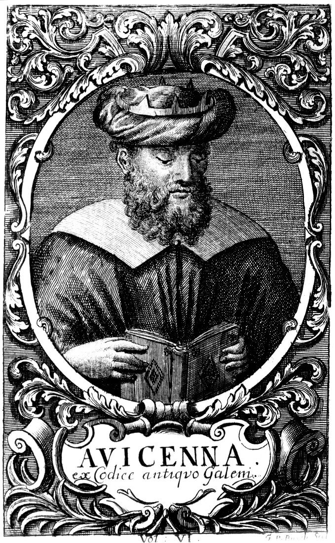 Portrait of the Persian physician Avicenna