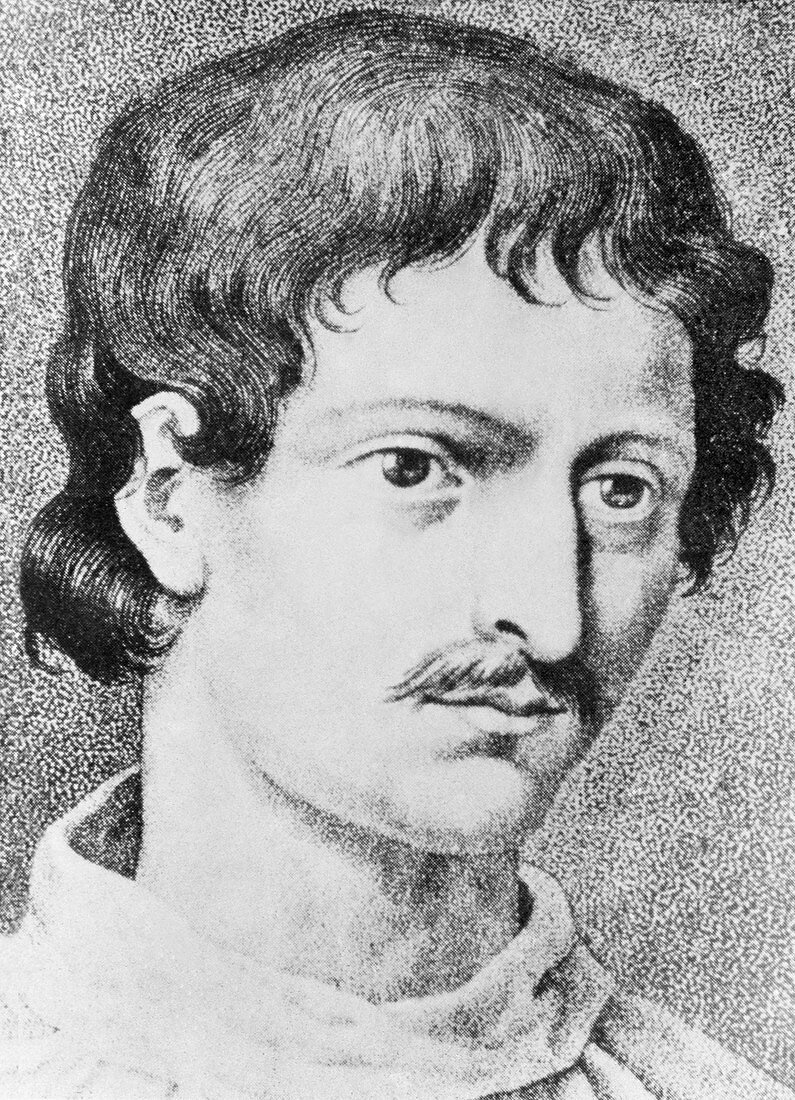 The Italian philosopher,Giordano Bruno