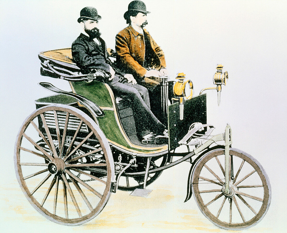 Karl Benz,German engineer,in his third car