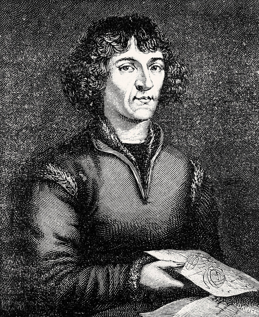 Engraving Of Nicolas Copernicus Polish Acheter Une Photo Science Photo Library