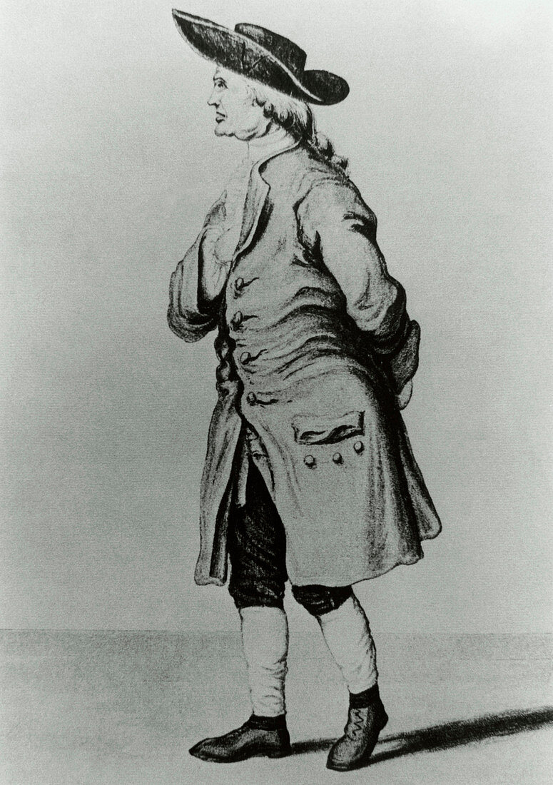 Drawing of Henry Cavendish
