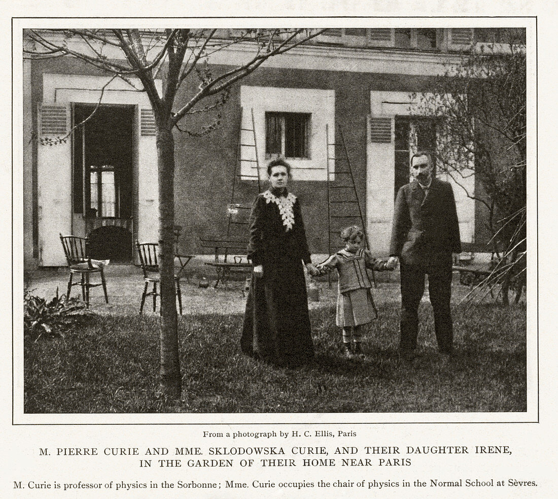 Marie and Pierre Curie,French physicists
