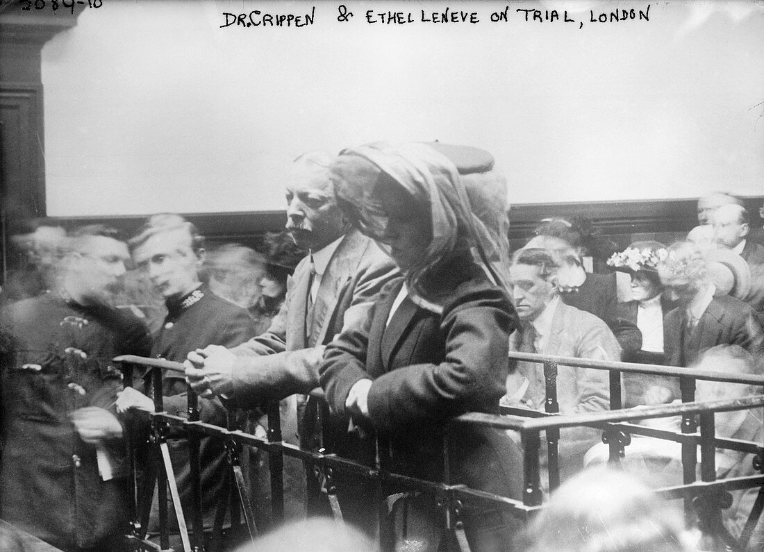 Crippen and le Neve on trial,1910