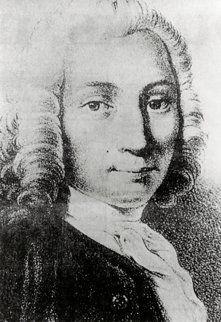 Portrait of Anders Celsius,Swedish astronomer
