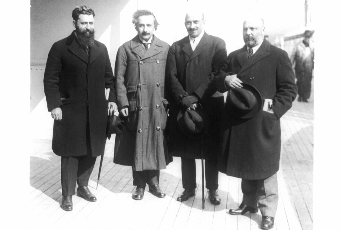 World Zionist Delegates in 1921 (incl. Einstein)