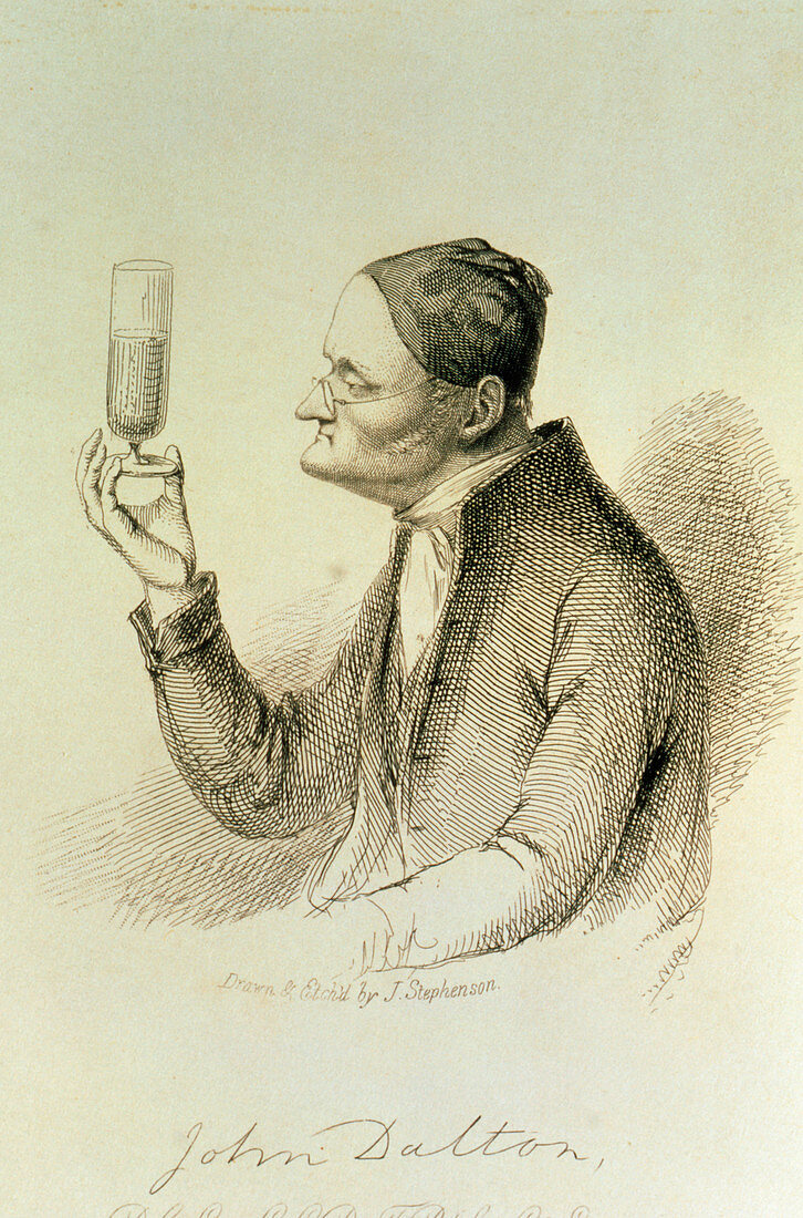 The English meteorologist and chemist John Dalton