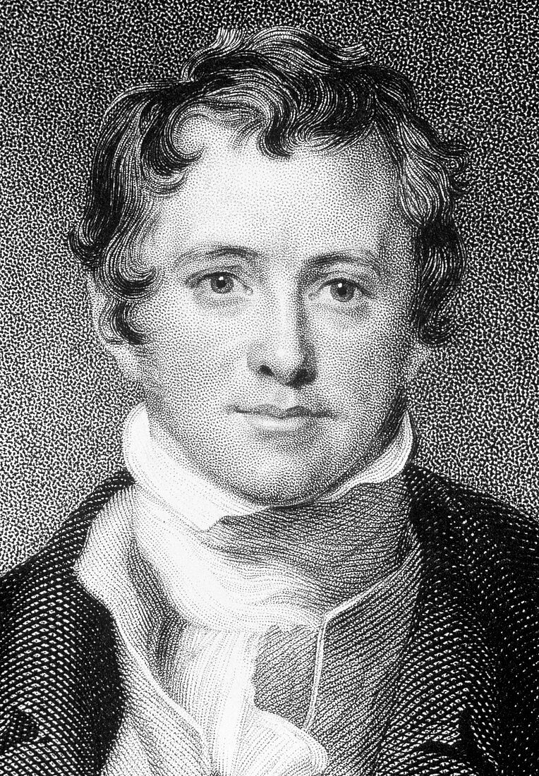 Portrait of the English chemist Humphry Davy