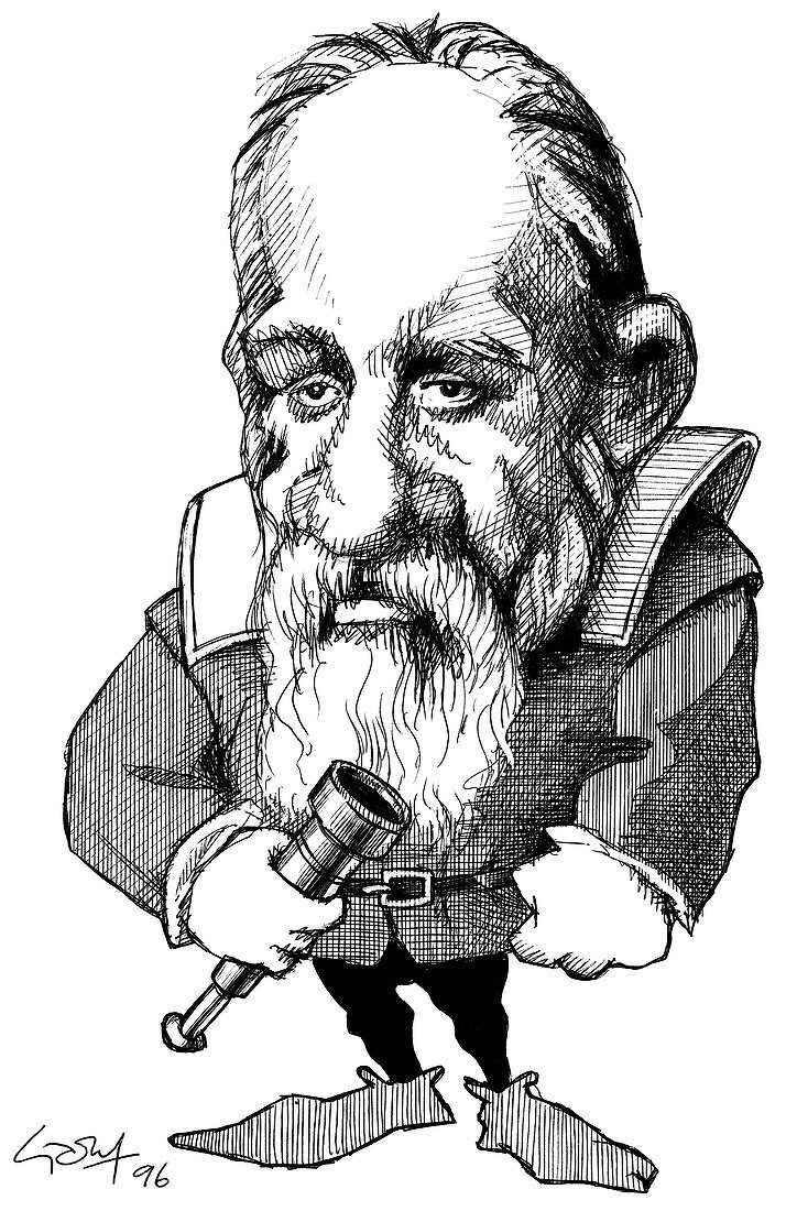 Galileo Galilei,caricature