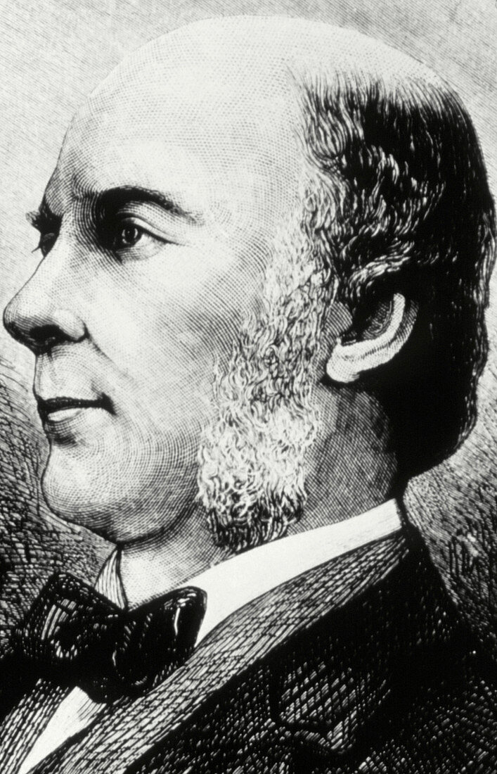 Portrait of the English geographer Sir F. Galton