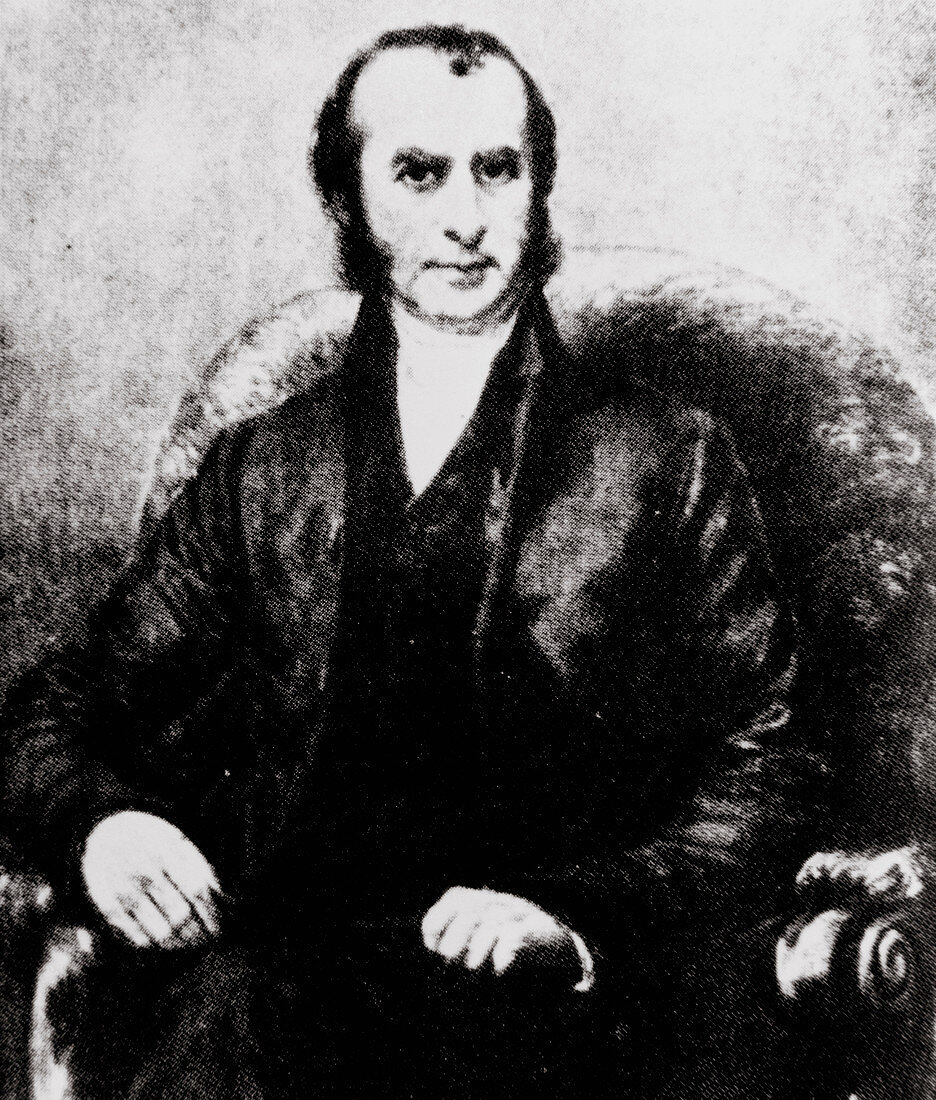 Portrait of the British physician Thomas Hodgkin