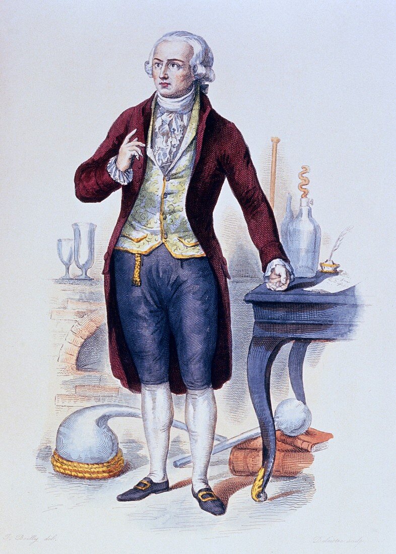 Portrait: French chemist Antoine Laurent Lavoisier