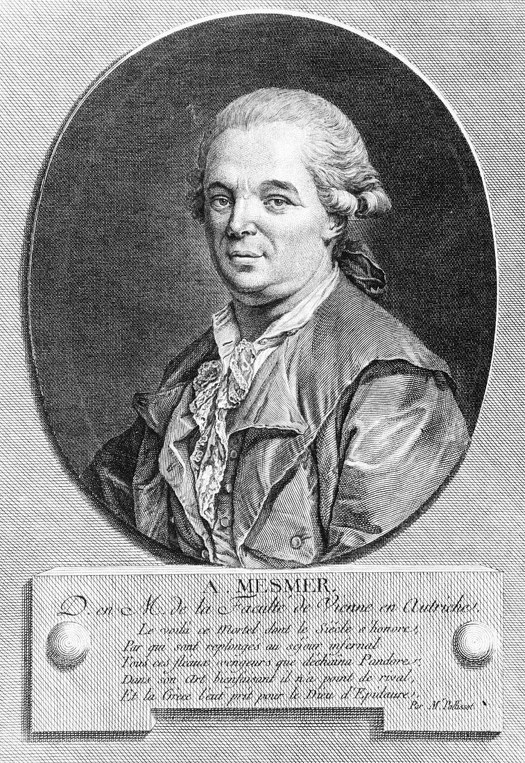 Engraving of Friedrich Anton Mesmer