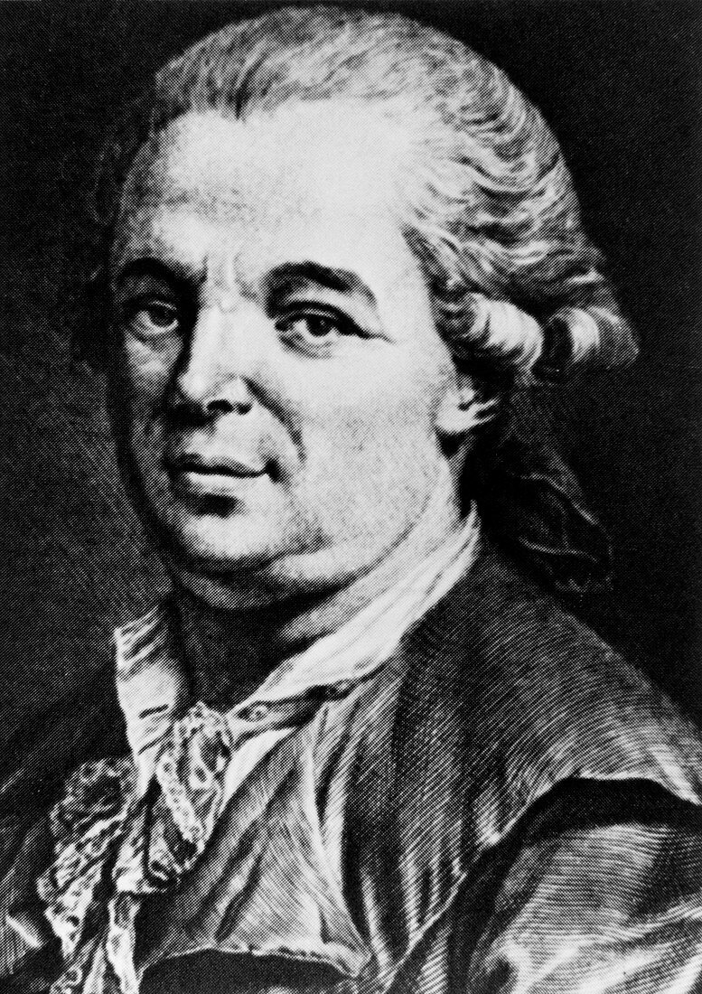 Portrait of Austrian physician,Franz Anton Mesmer