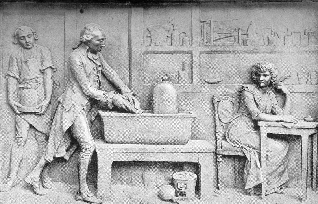 Antoine Lavoisier and wife,chemist