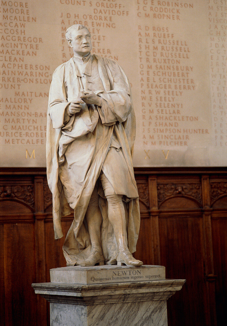Statue of Sir Isaac Newton at Cambridge