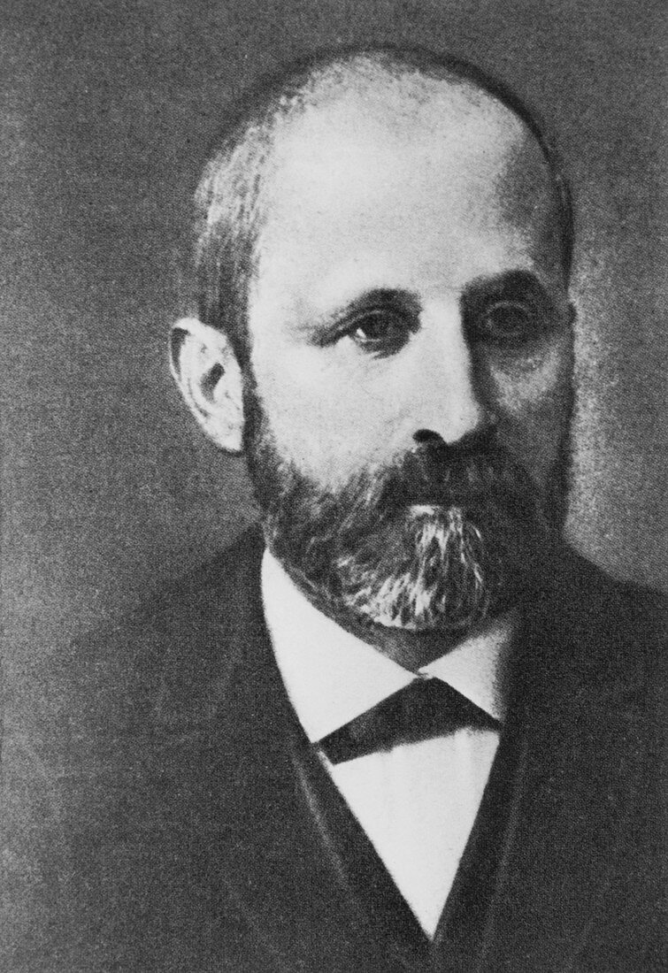 Portrait of Swiss biochemist,Johann Miescher