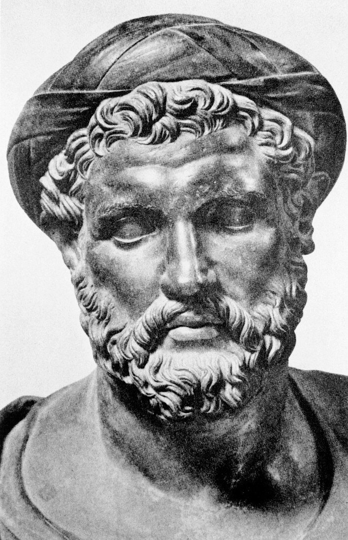 Bust of Pythagoras,ancient Greek philosopher