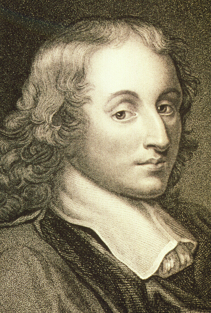 Portrait of French mathematician Blaise Pascal