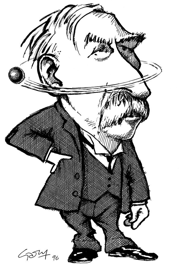 Ernest Rutherford,caricature