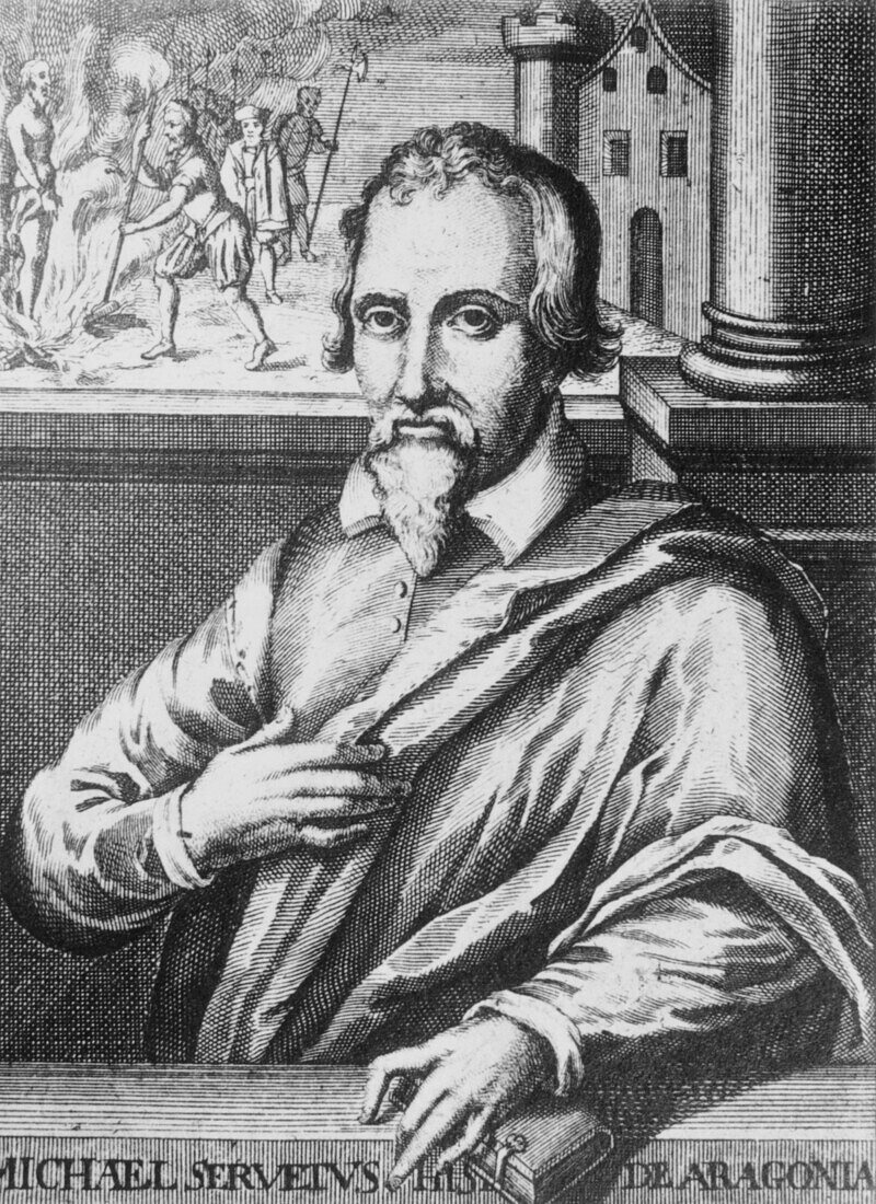 Engraving of Spanish physician,Michael Servetus