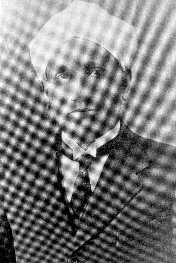 Portriat of the Indian physicist C.V. Raman