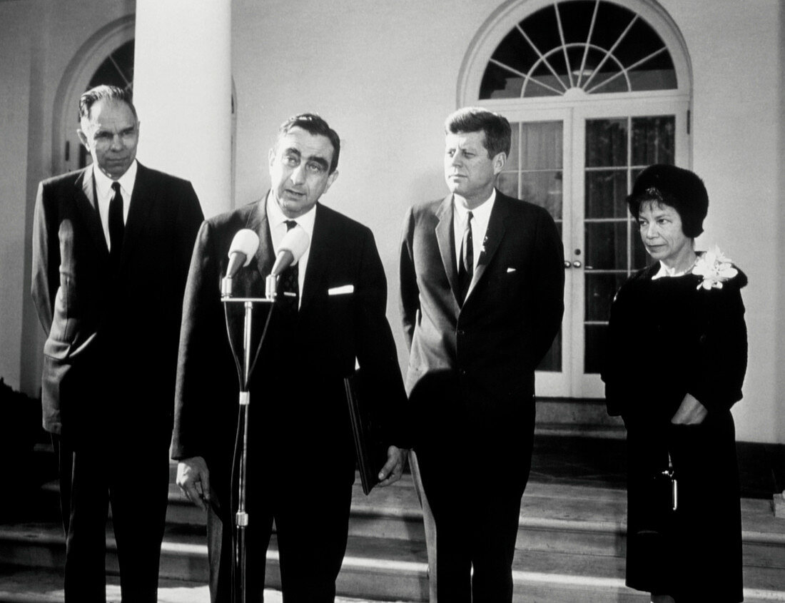 John F. Kennedy,Edward Teller & Glenn Seaborg