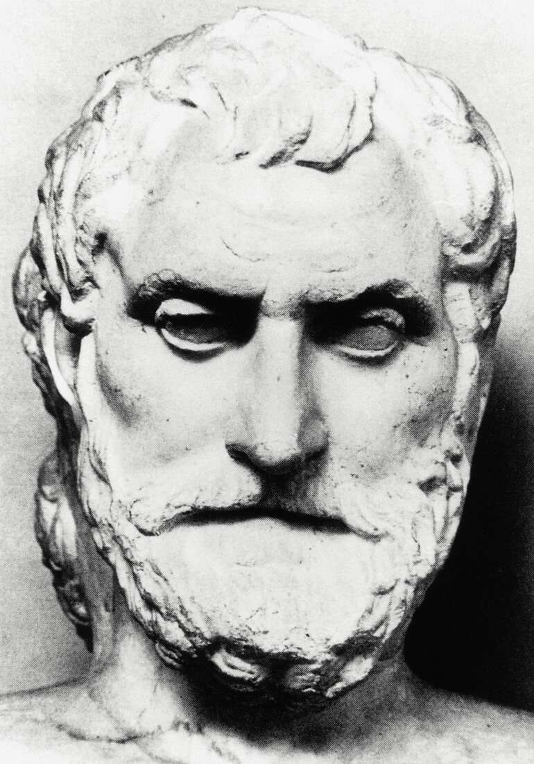 Bust of Greek philosopher Thales