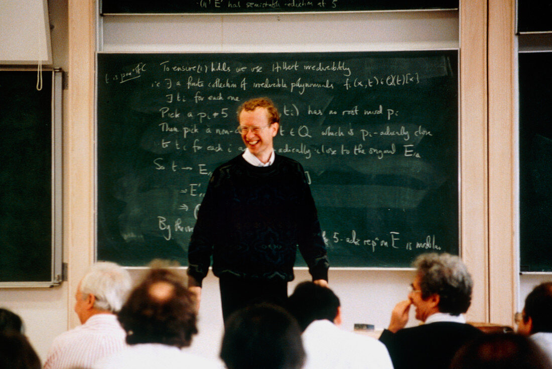 A.Wiles proving Fermat's Last Theorem