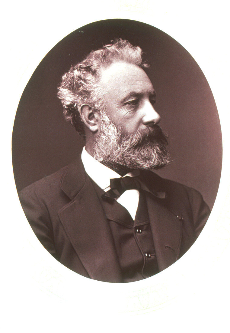 Portrait of the French novelist Jules Verne