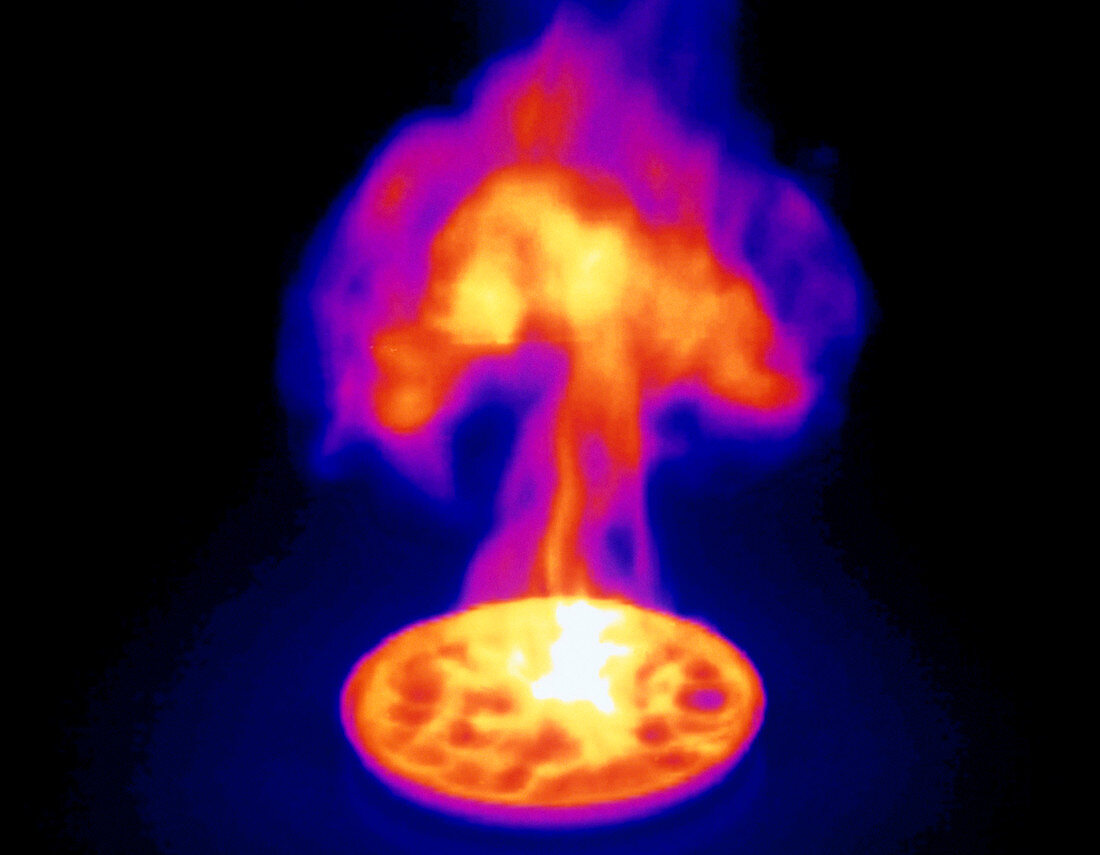 Thermogram of fire