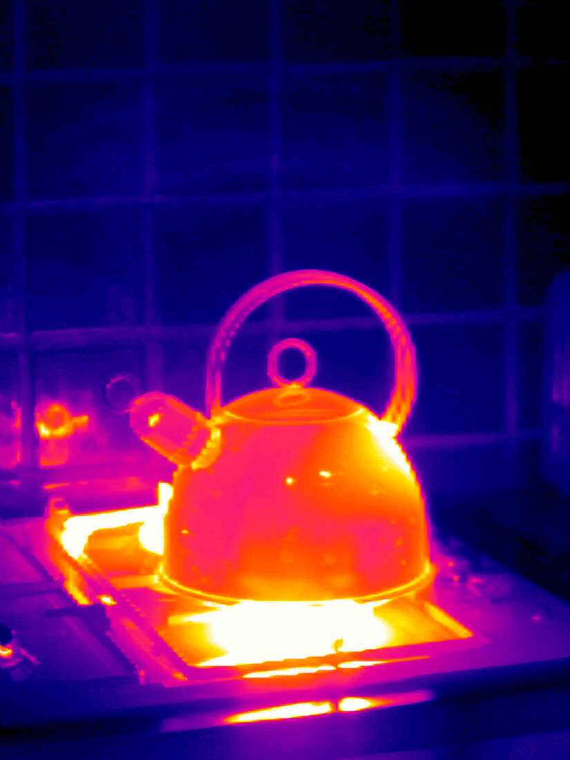 Making tea,thermogram