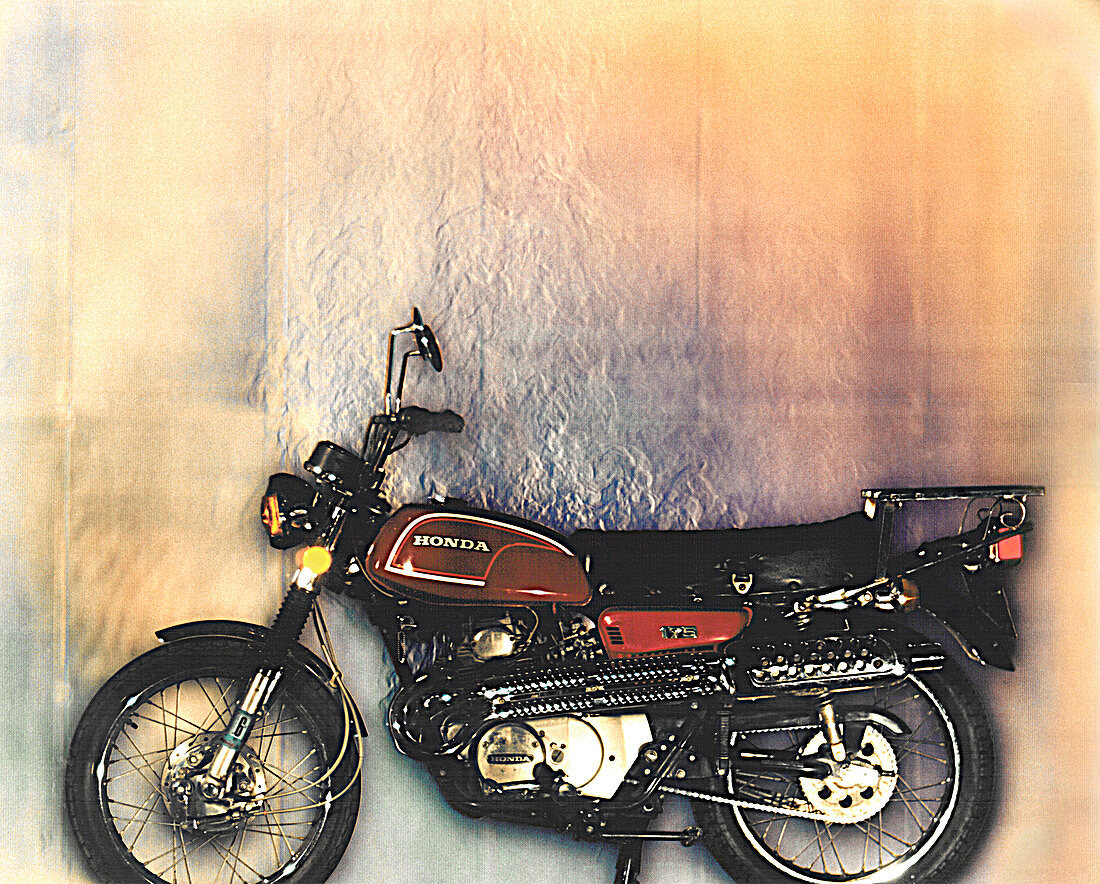 Motorcycle,Schlieren image