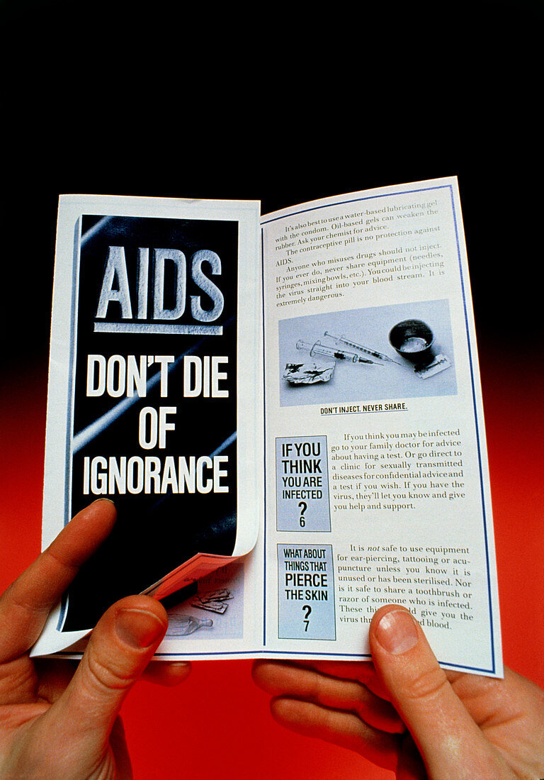 UK government AIDS information leaflet