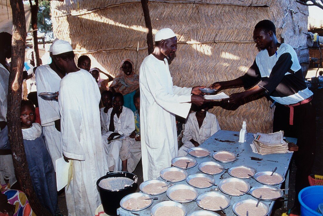 Malnourished man given high-energy porridge