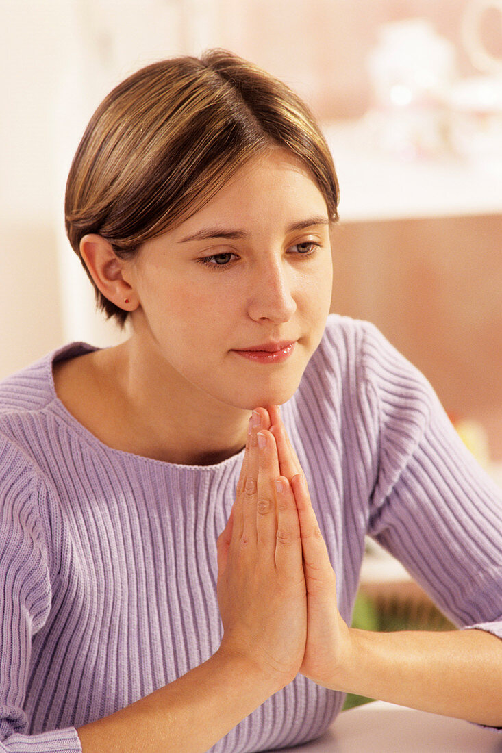 Thoughtful woman