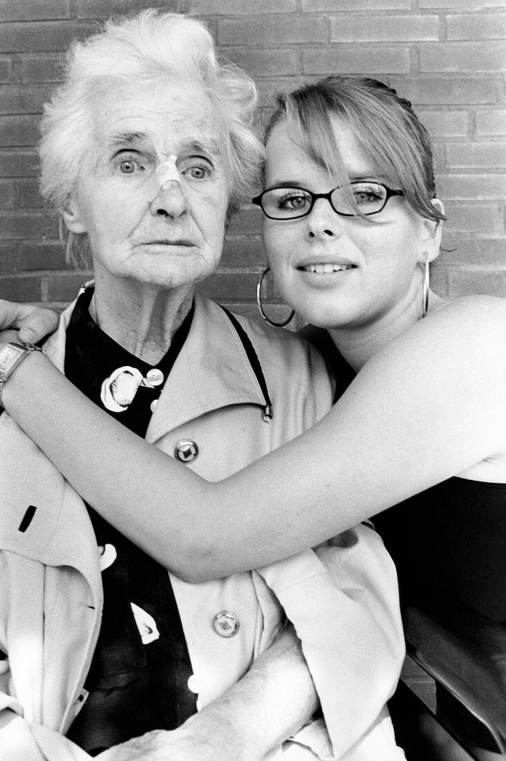 Dementia patient and grand-daughter