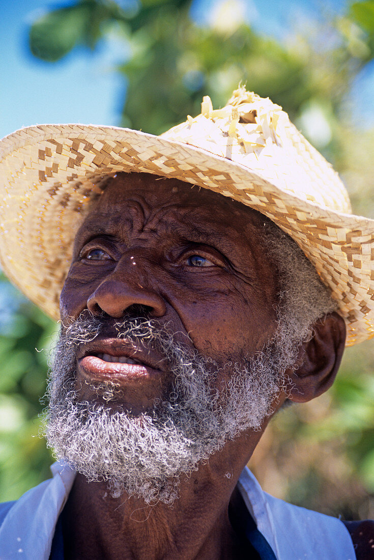 Elderly West Indian man
